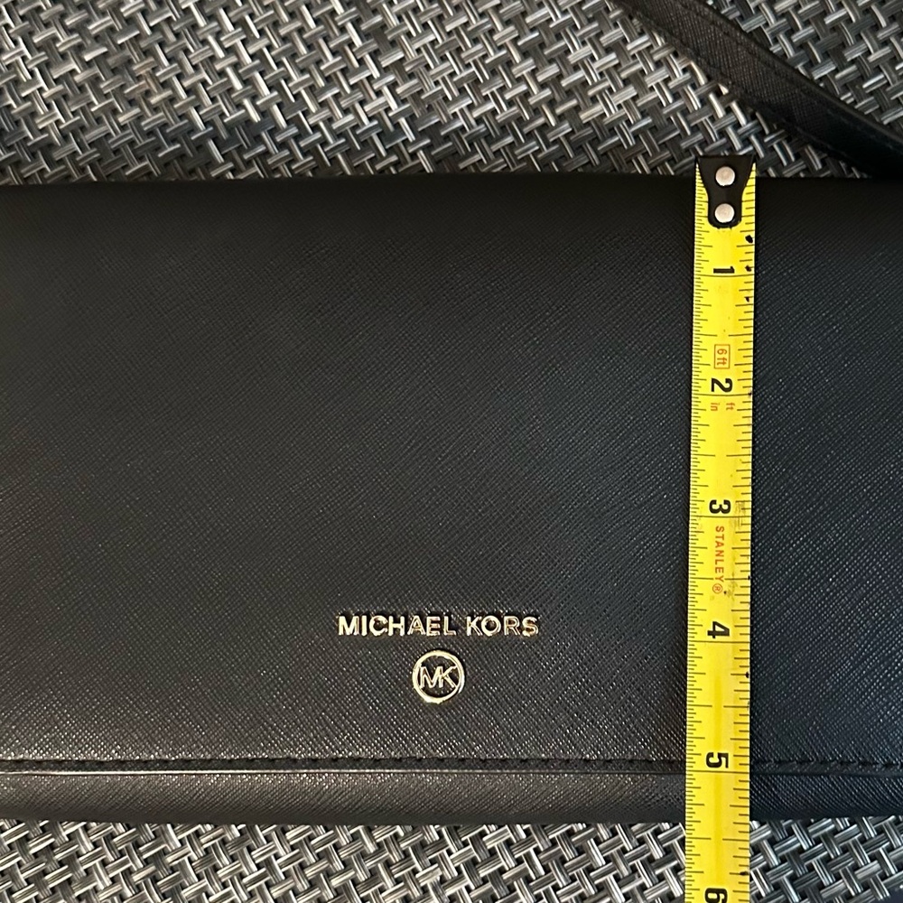 MICHAEL KORS Jet Set Charm LG MF XBODY CLUTCH LEATHER Black - Picture 13 of 13